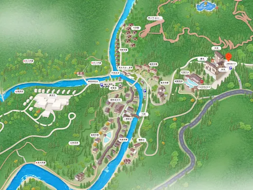 澧县结合景区手绘地图智慧导览和720全景技术，可以让景区更加“动”起来，为游客提供更加身临其境的导览体验。